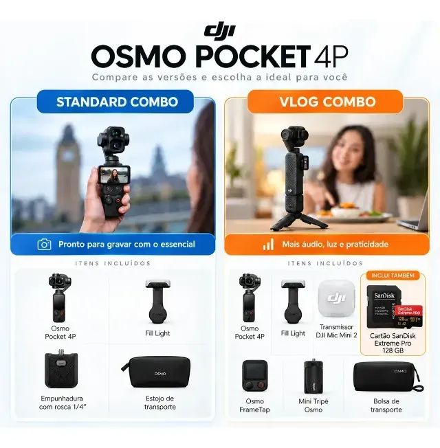 DJI Osmo Pocket 4P Vlog Combo - Foto 3