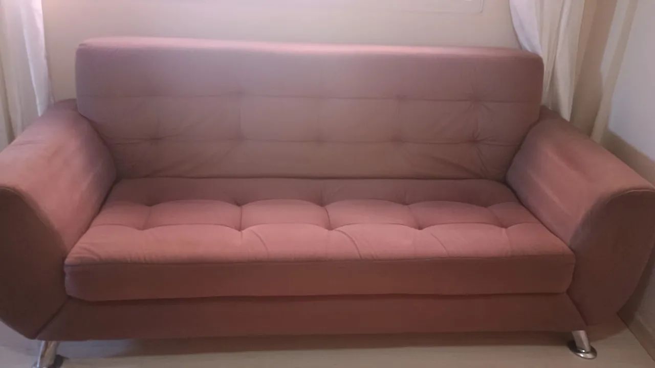 Sofá 3 Lugares Larissa - Cor Castanho  - Foto 3