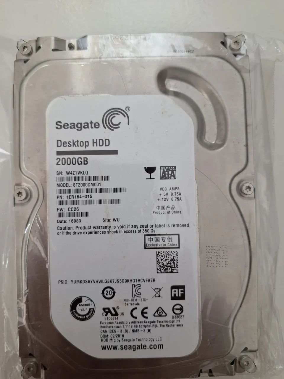 Hd 2TB seagate cftv cpu dvr nvr - Foto 4