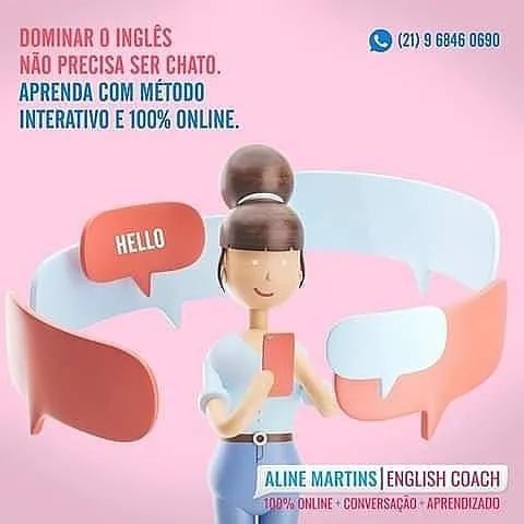 Aulas de inglês teacher Aline Online