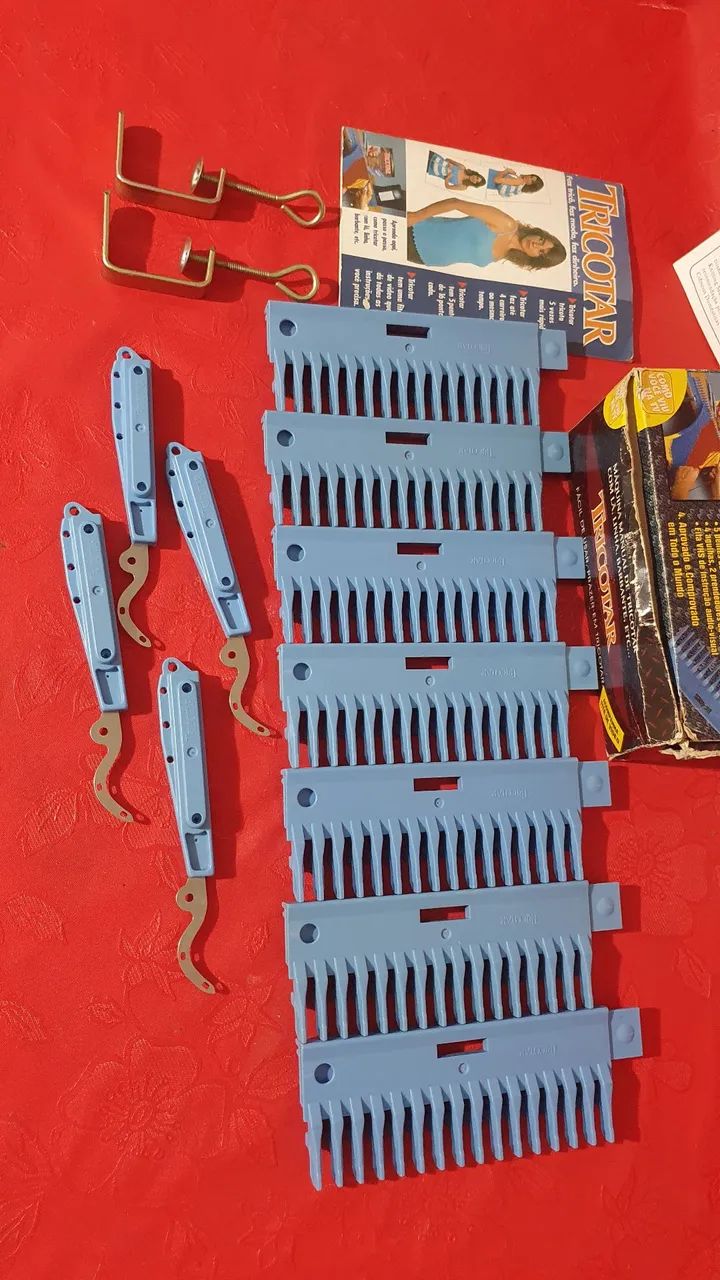 Máquina manual de tricotar com lã linha barbante - Foto 3