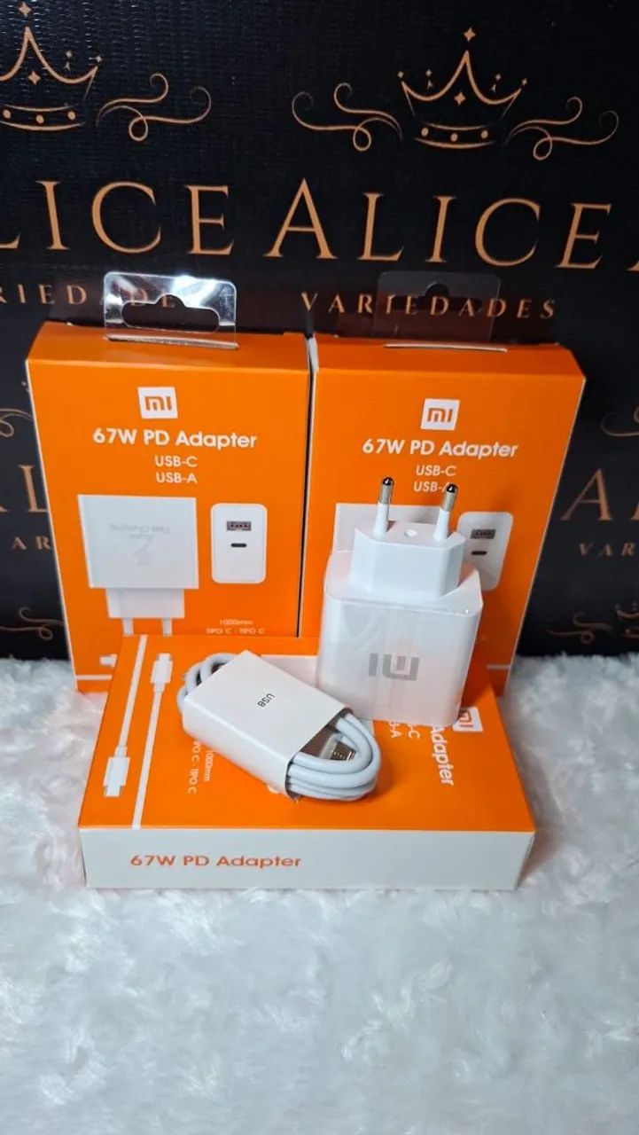 Carregador xiome 67w Tipo C 
