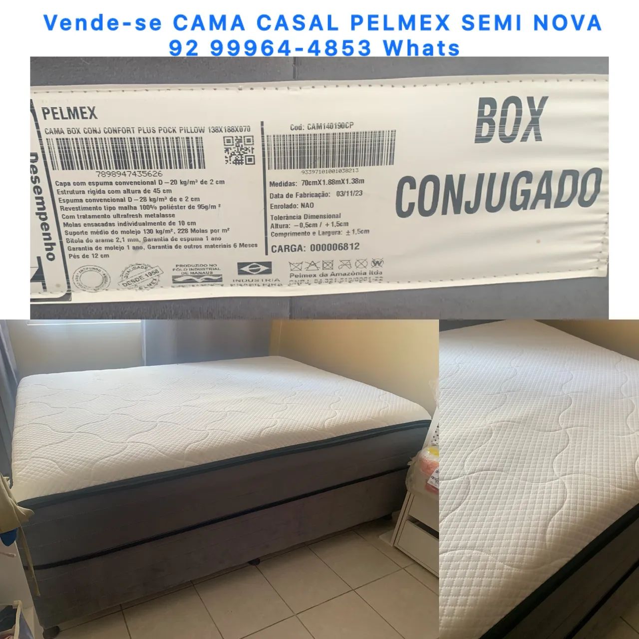 Cama box PELMEX casal - Foto 5
