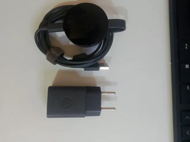 Google Chromecast 2ª Geração Completo - Com Fonte de Tomada Original e Cabo  - Foto 2