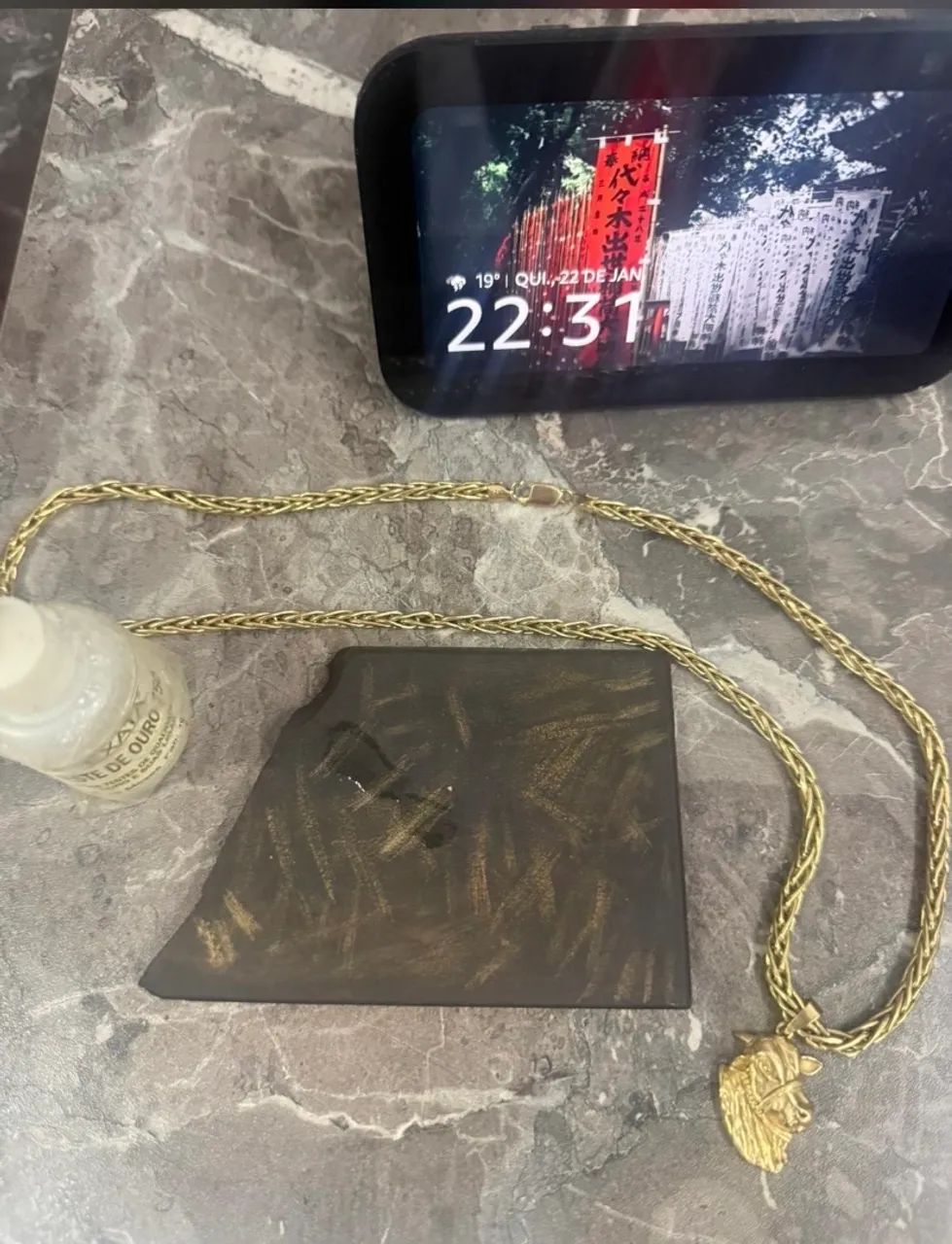 Pulseira e corrente de ouro 18k - Foto 3