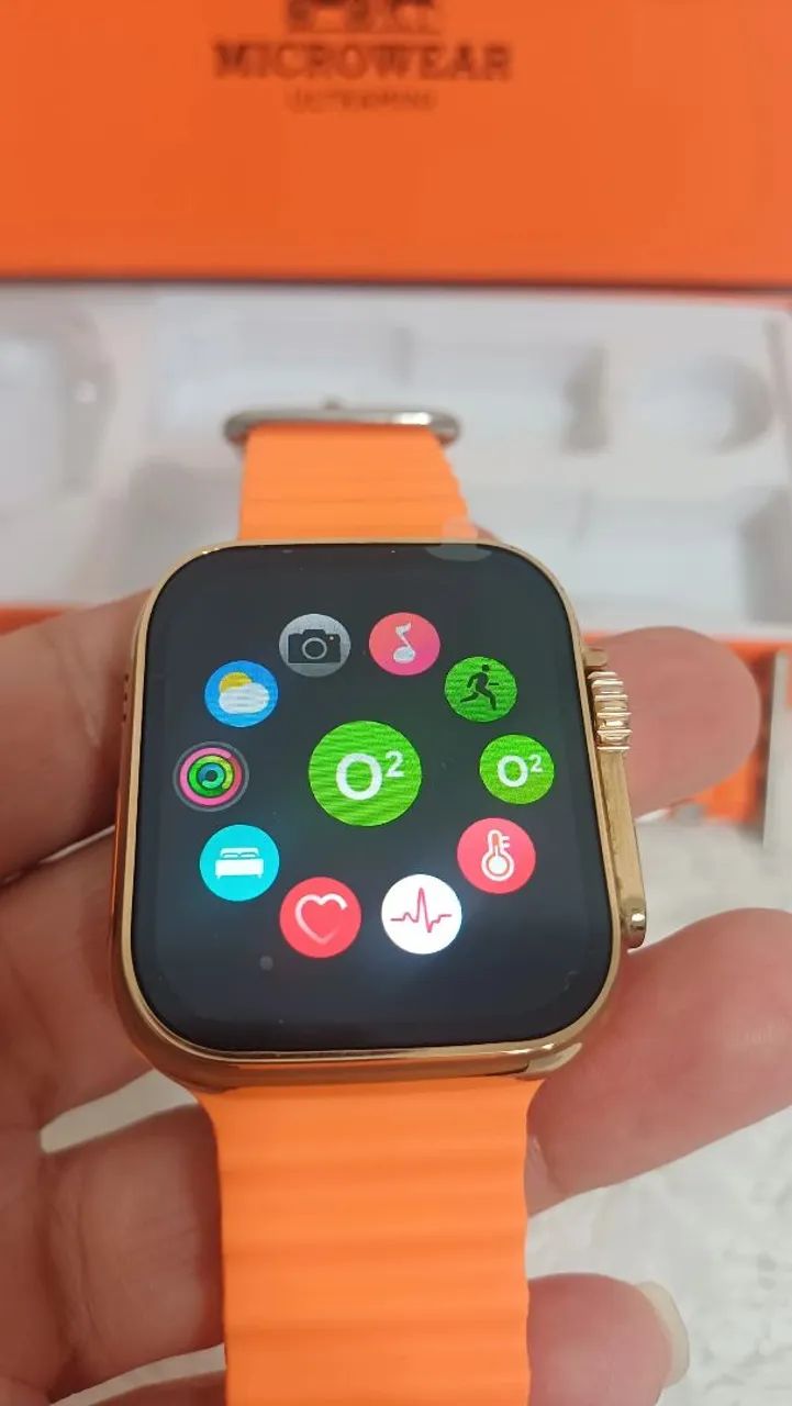 Smartwatch ULTRA mini dourado  - Foto 3