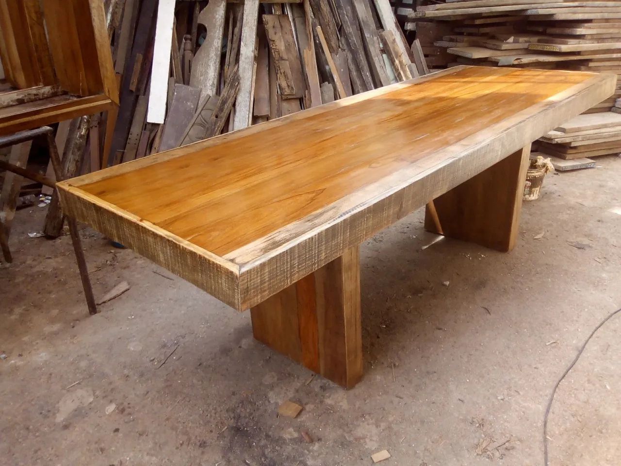 Mesa de madeira demolição  - Foto 3