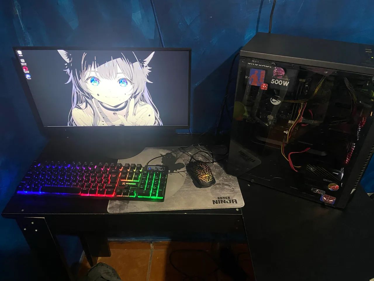 PC completo para trabalho, estudos e jogos básicos, como Roblox e Minecraft. - Foto 3