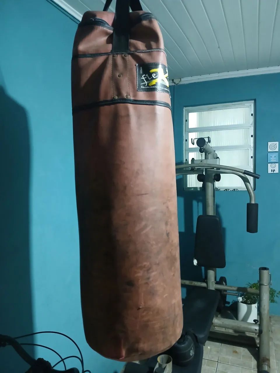 Academia completa + saco de box com luvas  - Foto 3