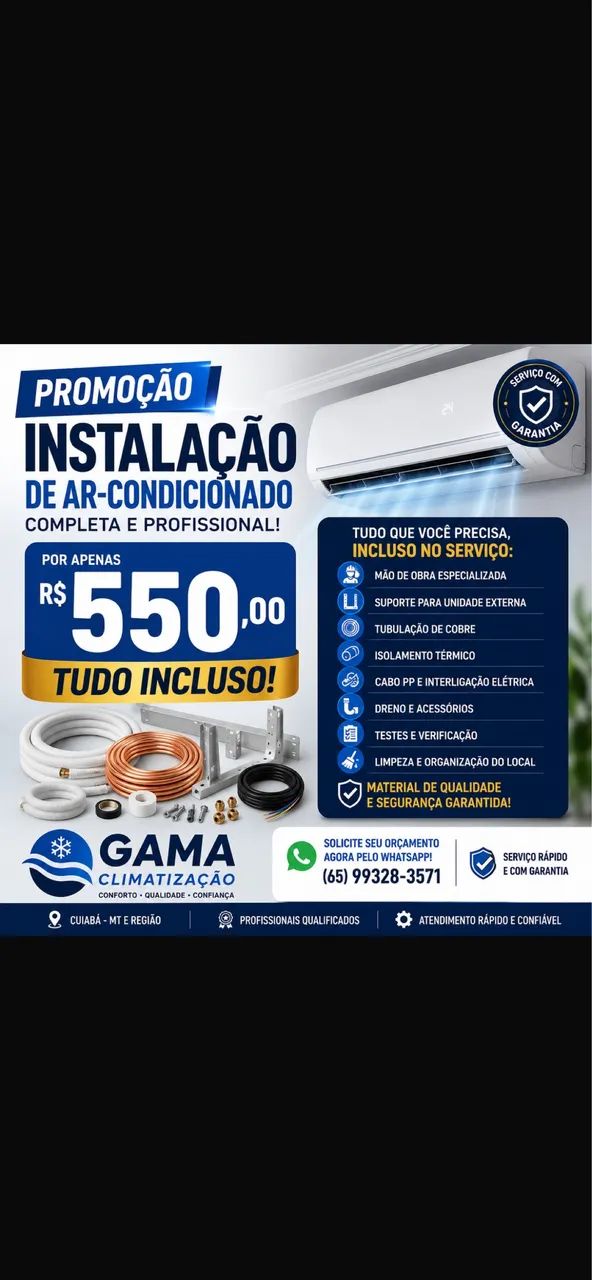 Instalação e Manutenção De Ar Condicionado 