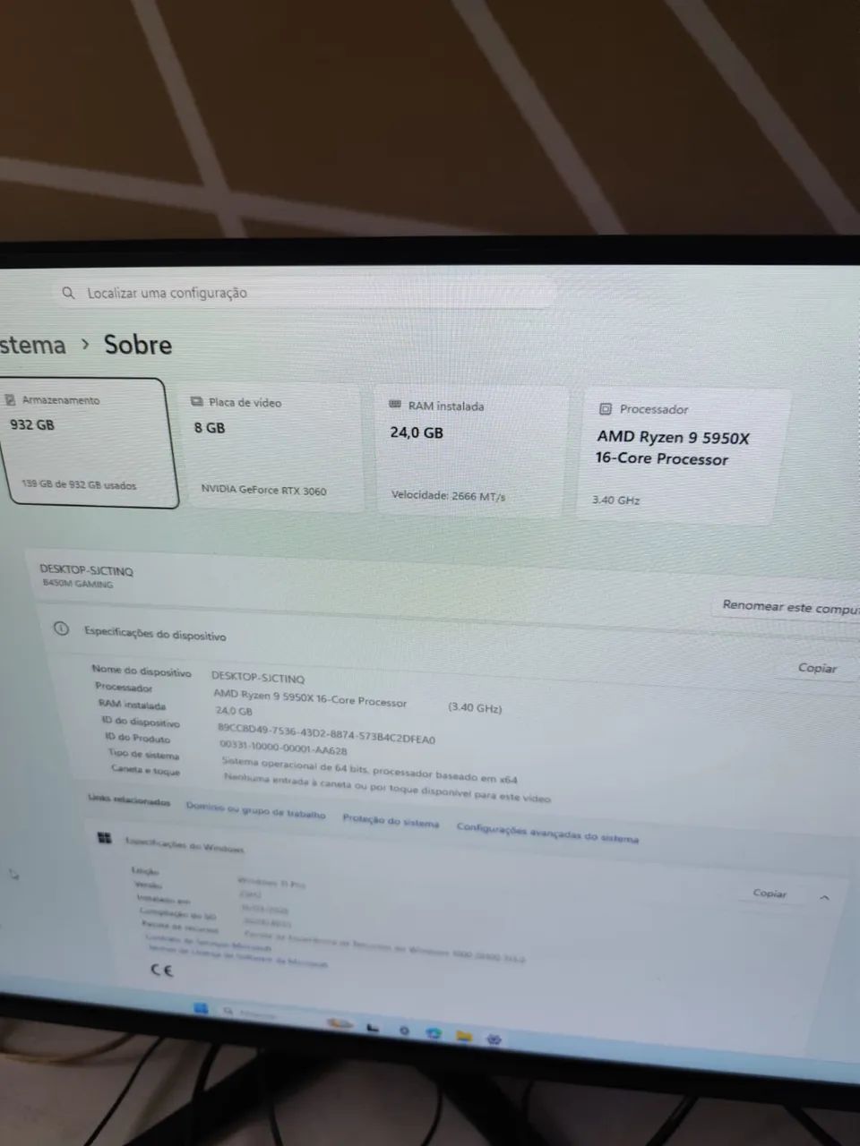 VENDO PC RYZEN 9 CARACTERÍSTICAS DO PRODUTO NA FOTO - Foto 3