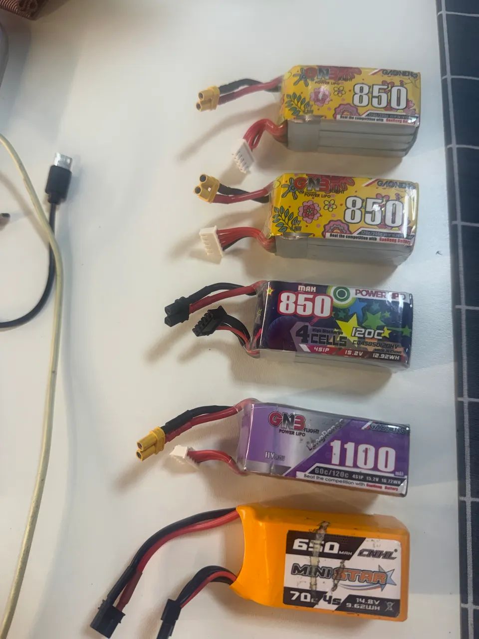 LOTE DE BATERIAS LIPO 4S PARA DRONE FPV - Foto 3
