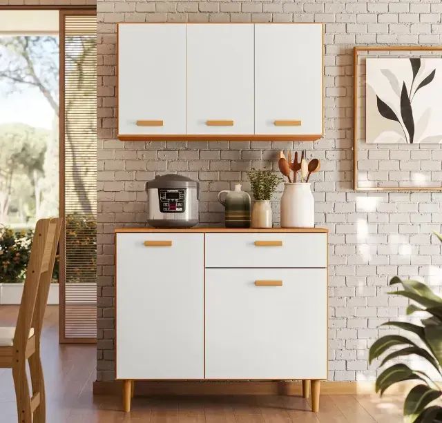 Kit Cozinha Ester Com Aéreo E Balcão (produto novo)