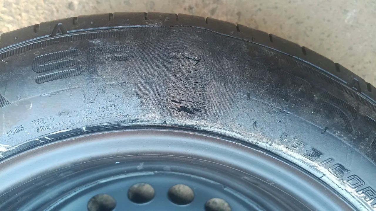 Roda 15 de ferro passo cartão  - Foto 5