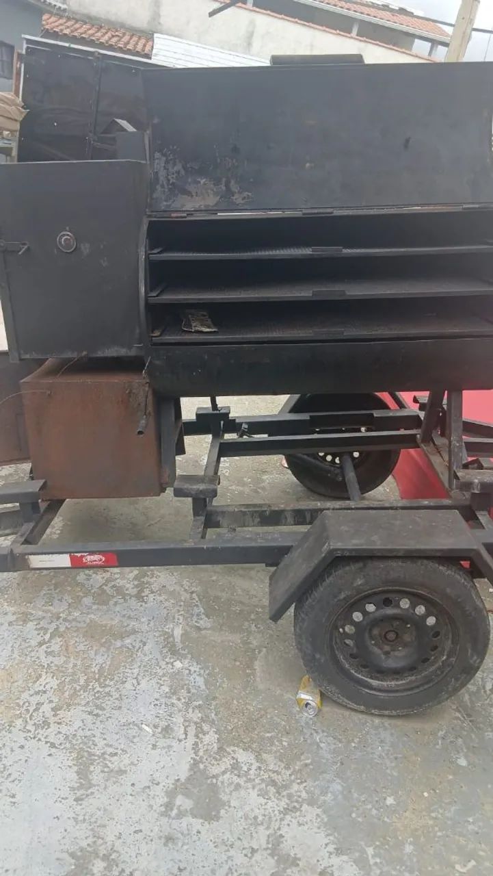 PIT / DEFUMADOR PROFISSIONAL COM CARRETA - PRONTO PARA EVENTOS - Foto 2