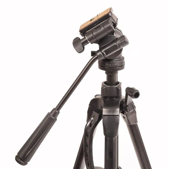 Tripé Weifeng WT-3716 com Cabeça Hidráulica - Altura máxima 1,60m - Suporta 3kg - Foto 4