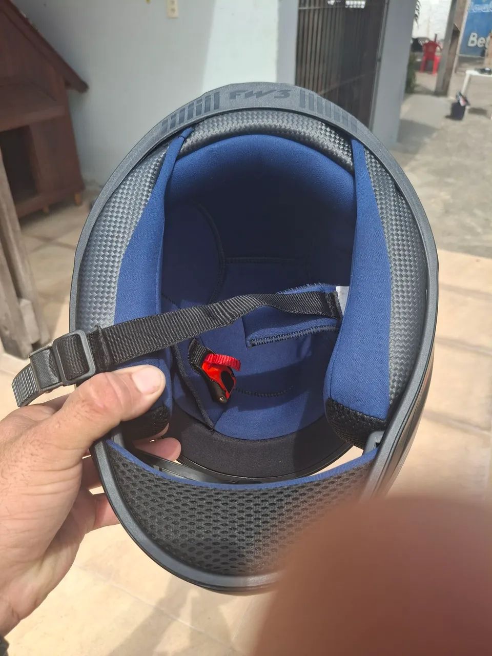 Higienização capacete 