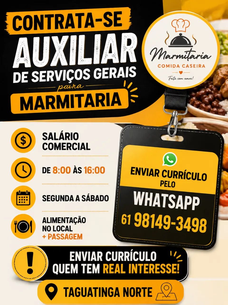 Auxiliar de serviço gerais 