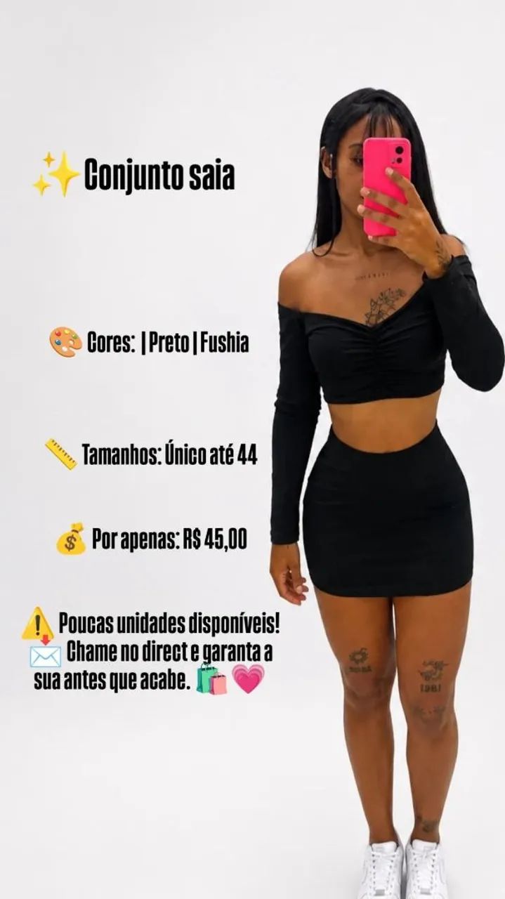 Conjuntos short e saia  - Foto 2