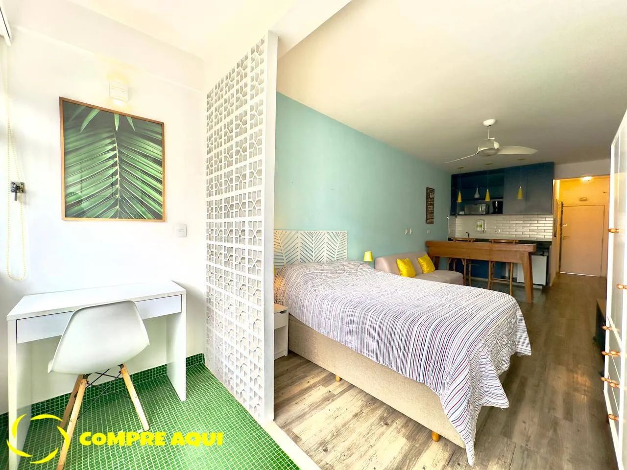 Consolação | Studio | mobiliado | Varanda | 35 m² | Fundos.