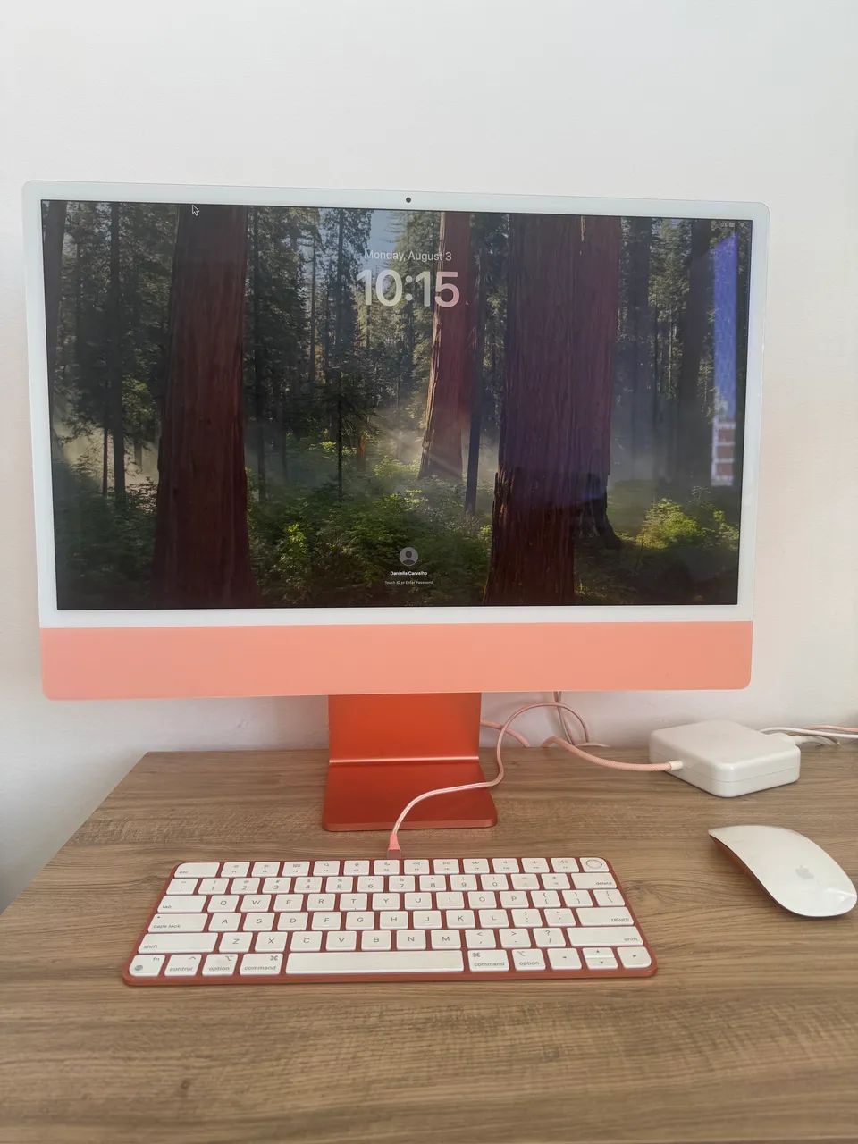 iMac Apple M1 24 polegadas | Laranja 256GB | Teclado e Mouse Originais | Excelente Estado - Foto 2