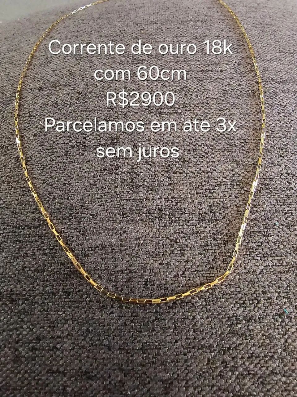Corrente de ouro semi nova 