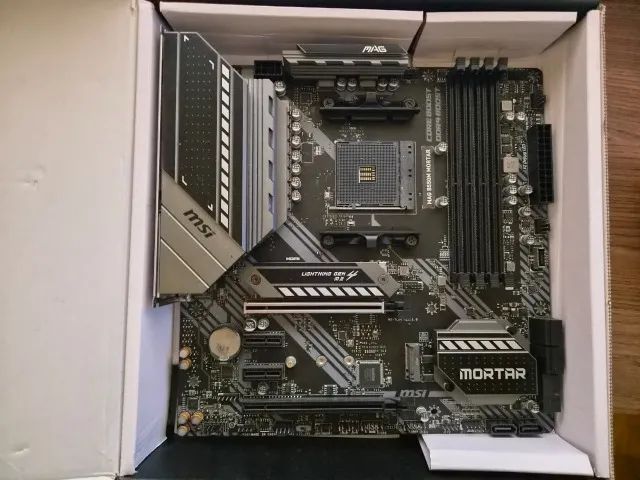 Placa Mãe AM4 B550m MAG Mortar MSI - Foto 3