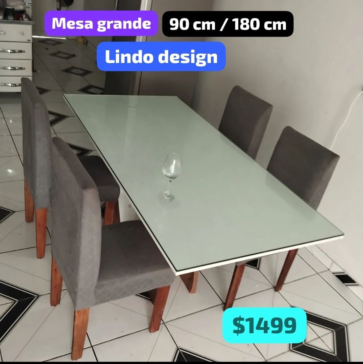 Mesa grande lindo Design muito barata 