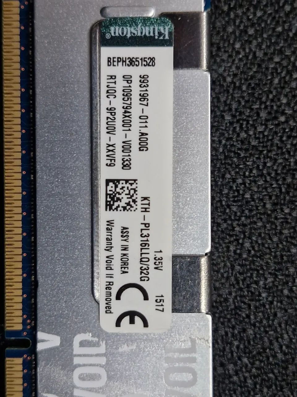 Memória ddr3 32GB ECC xeon x79