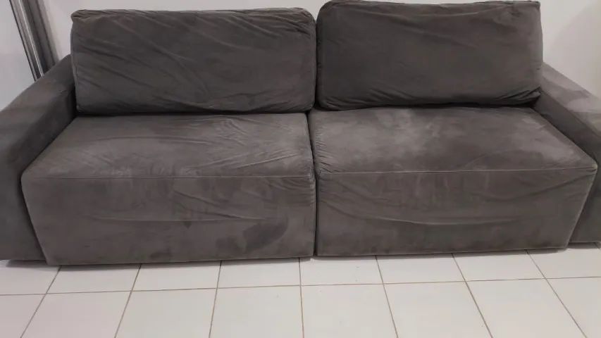 Sofá Retrátil 2,50m Suede Alta Qualidade - Foto 3