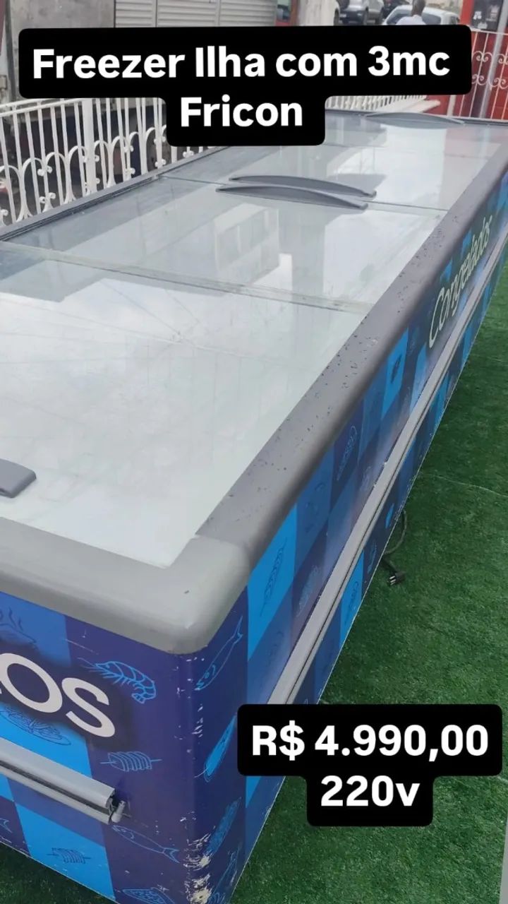 freezer ilha top