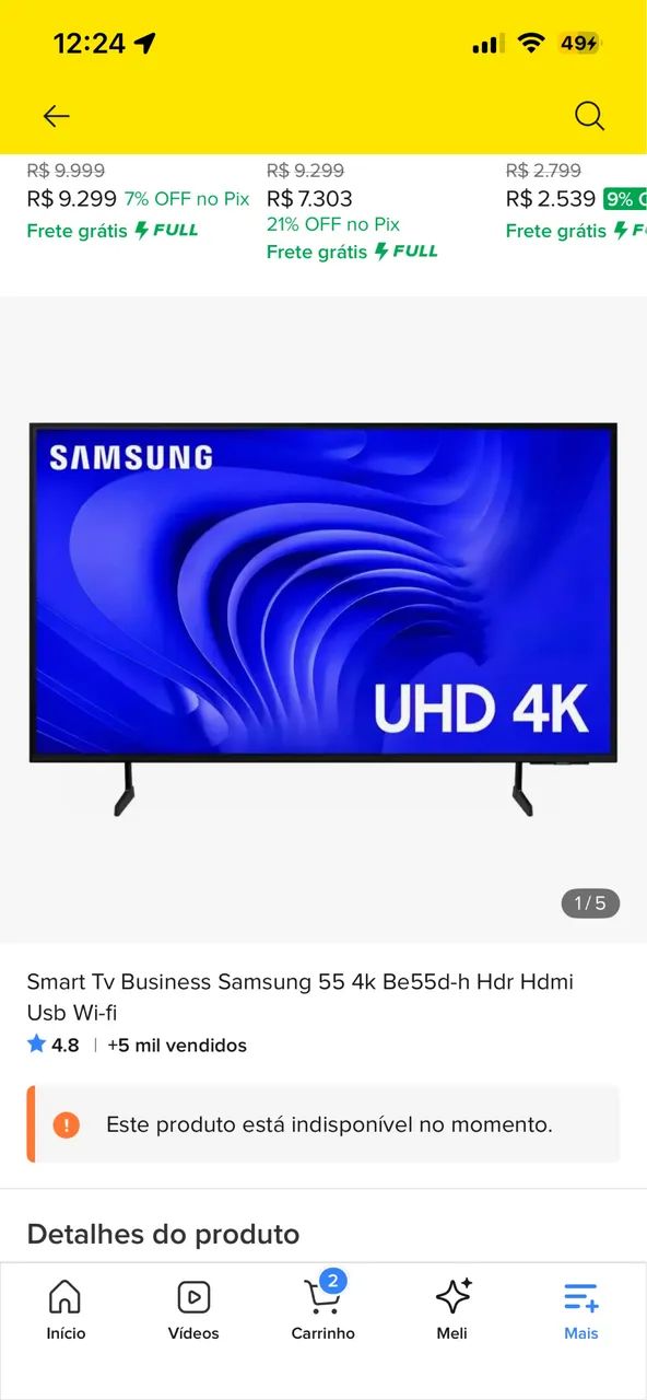 TV SAMSUNG 55pl 4k UHD - Foto 3