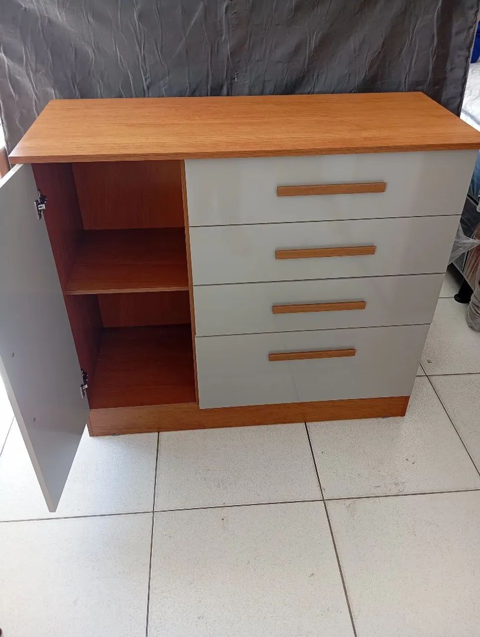 Cômoda com sapateira e 5 gavetas  - Foto 2