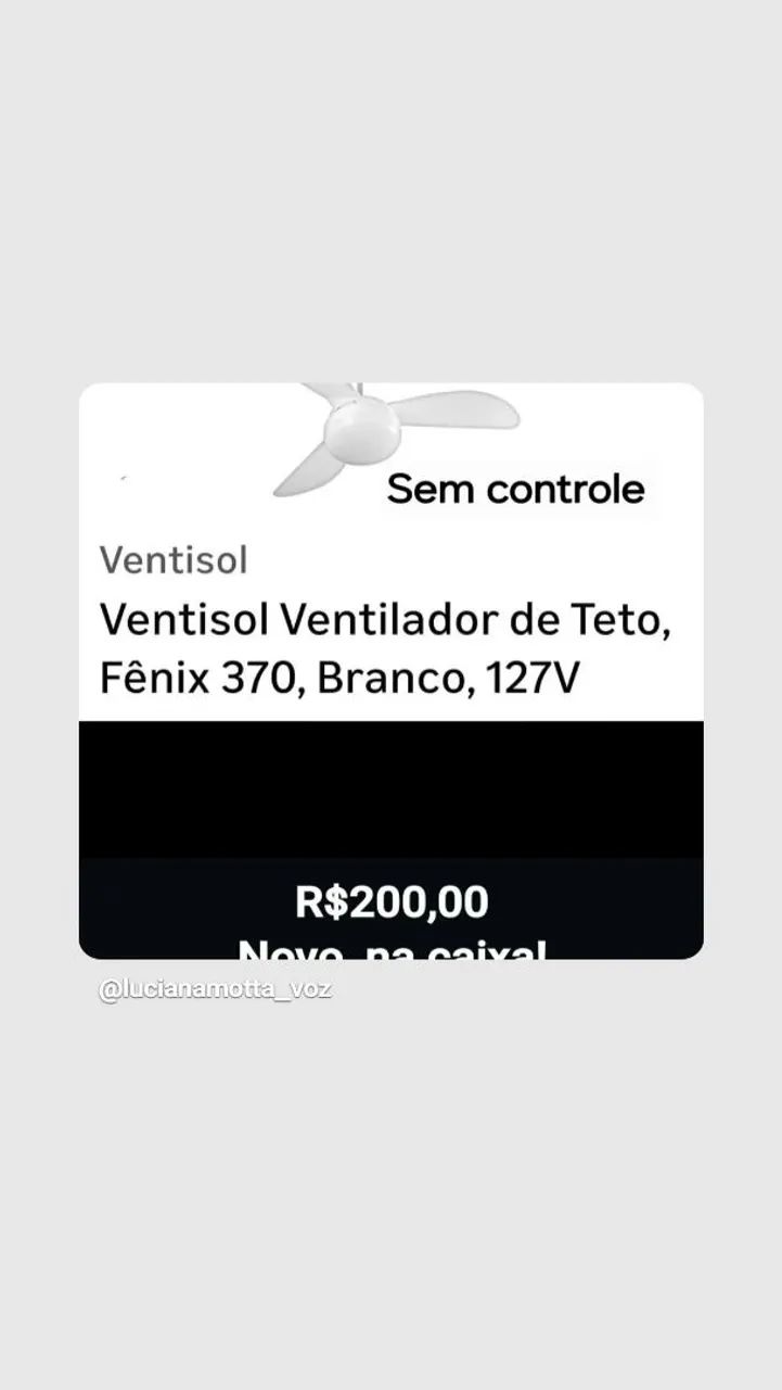 Ventilador de teto