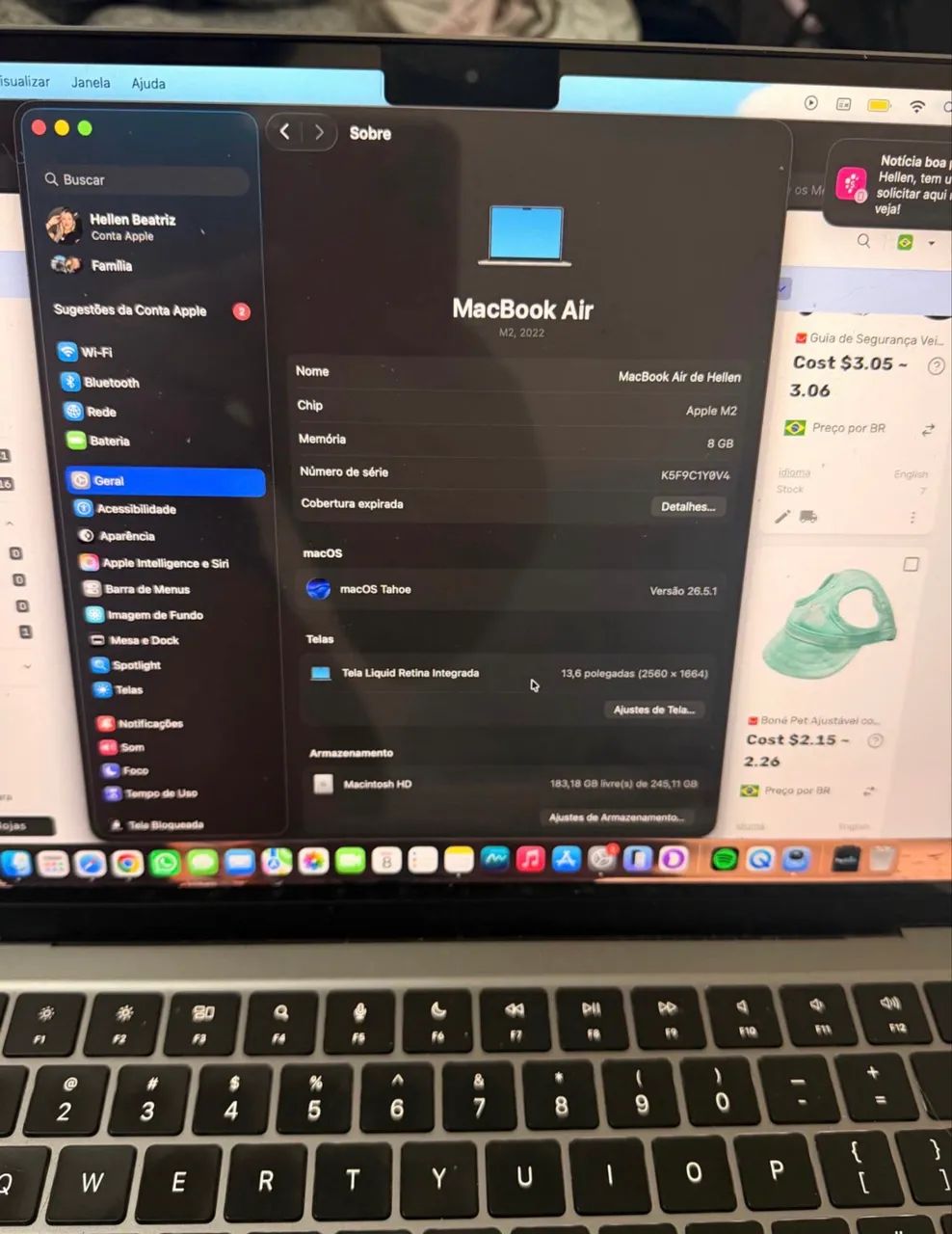 Macbook M2 13.5  - Foto 3
