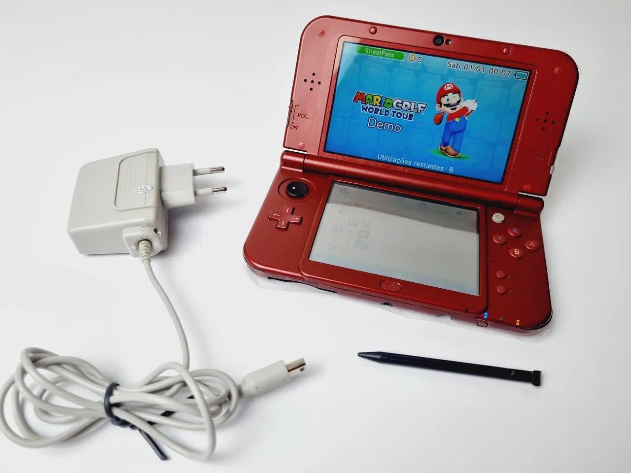 454- DESBLOQUEADO NEW 3DS XL VERMELHO
