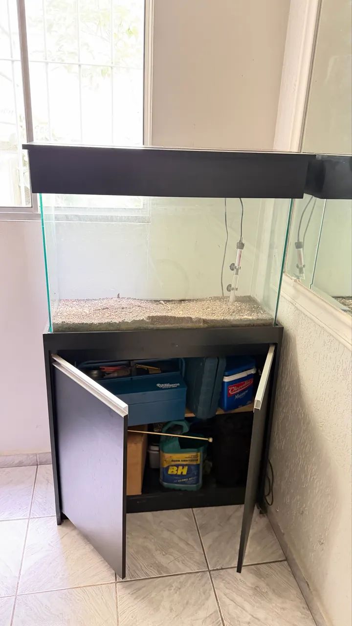 Aquário com móvel usado  - Foto 3