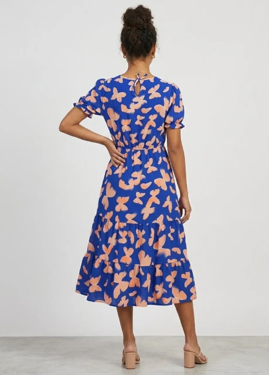 Vestido midi estampado borboletas  - Foto 2