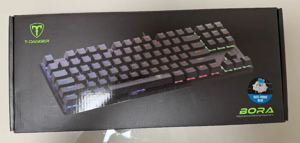 Teclado Gamer T-Dagger com Switch azul