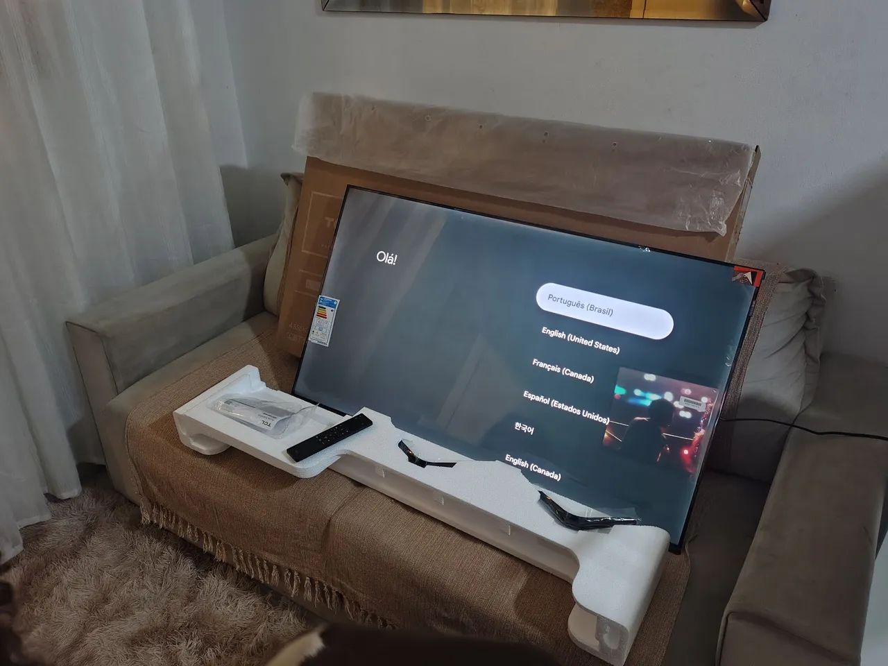 Tv Smart 43 polegadas TCL QLED - Foto 3