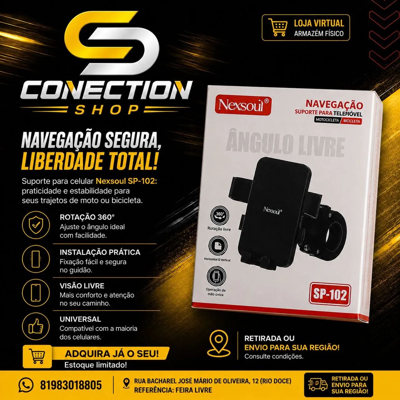 SUPORTE PARA CELULAR