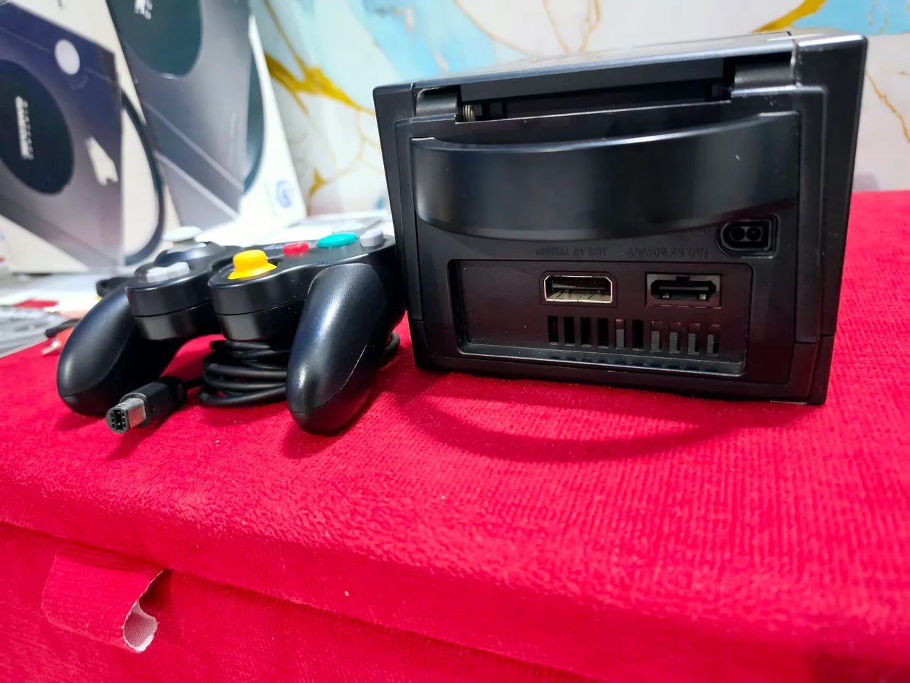 Vendo Game cube preto impecável com saída digital  - Foto 3