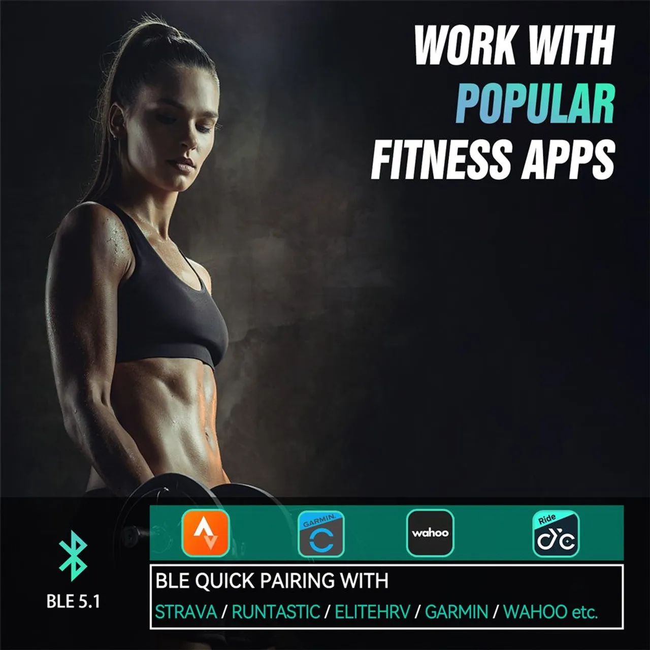 CYCPLUS H1 - Cinta Cardíaca de Braço (Ant+/Bluetooth 5.1) - Foto 3