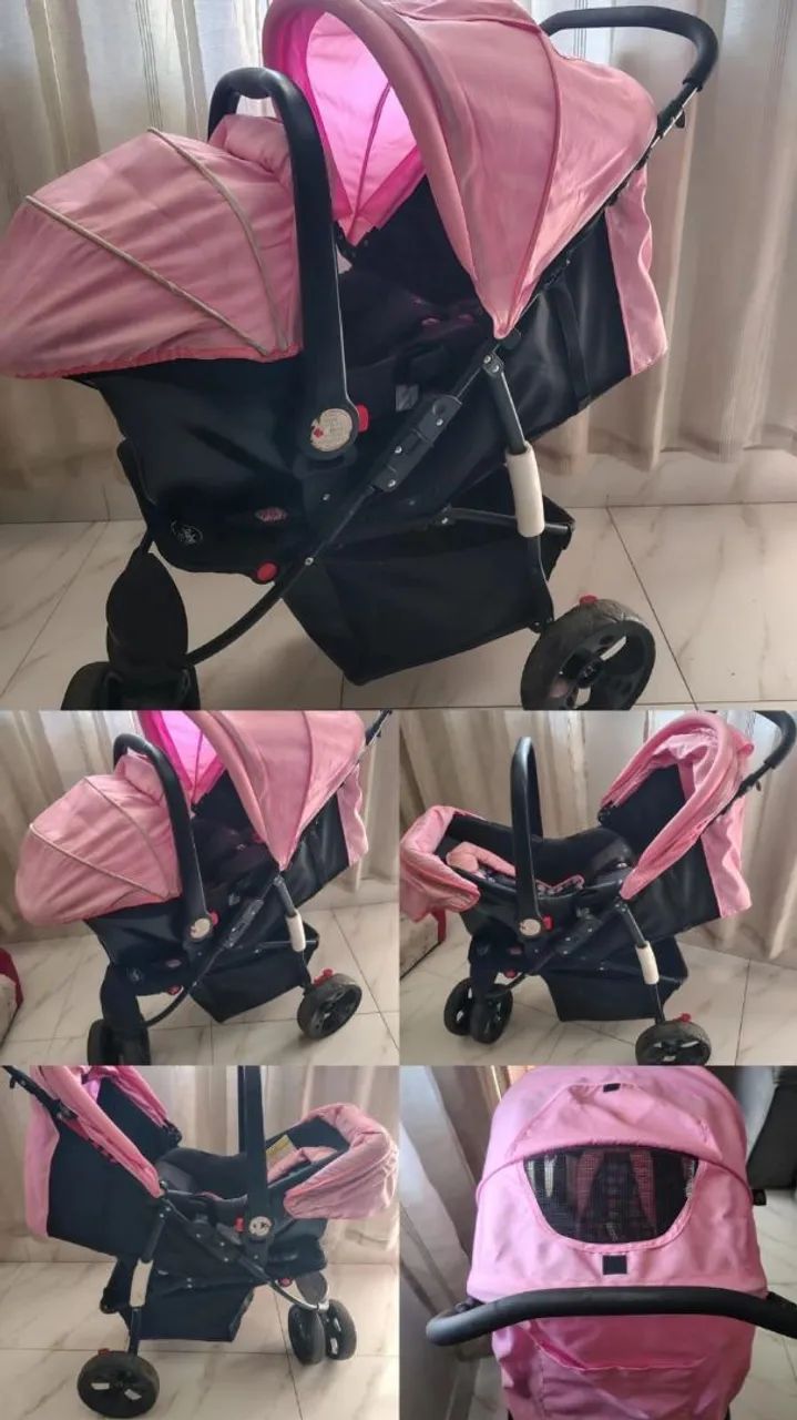 Carrinho de bebê +bebê conforto  - Foto 5
