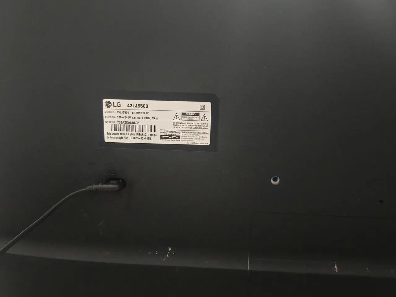 Tv LG 43 pol funciona porém tela quebrada  - Foto 2
