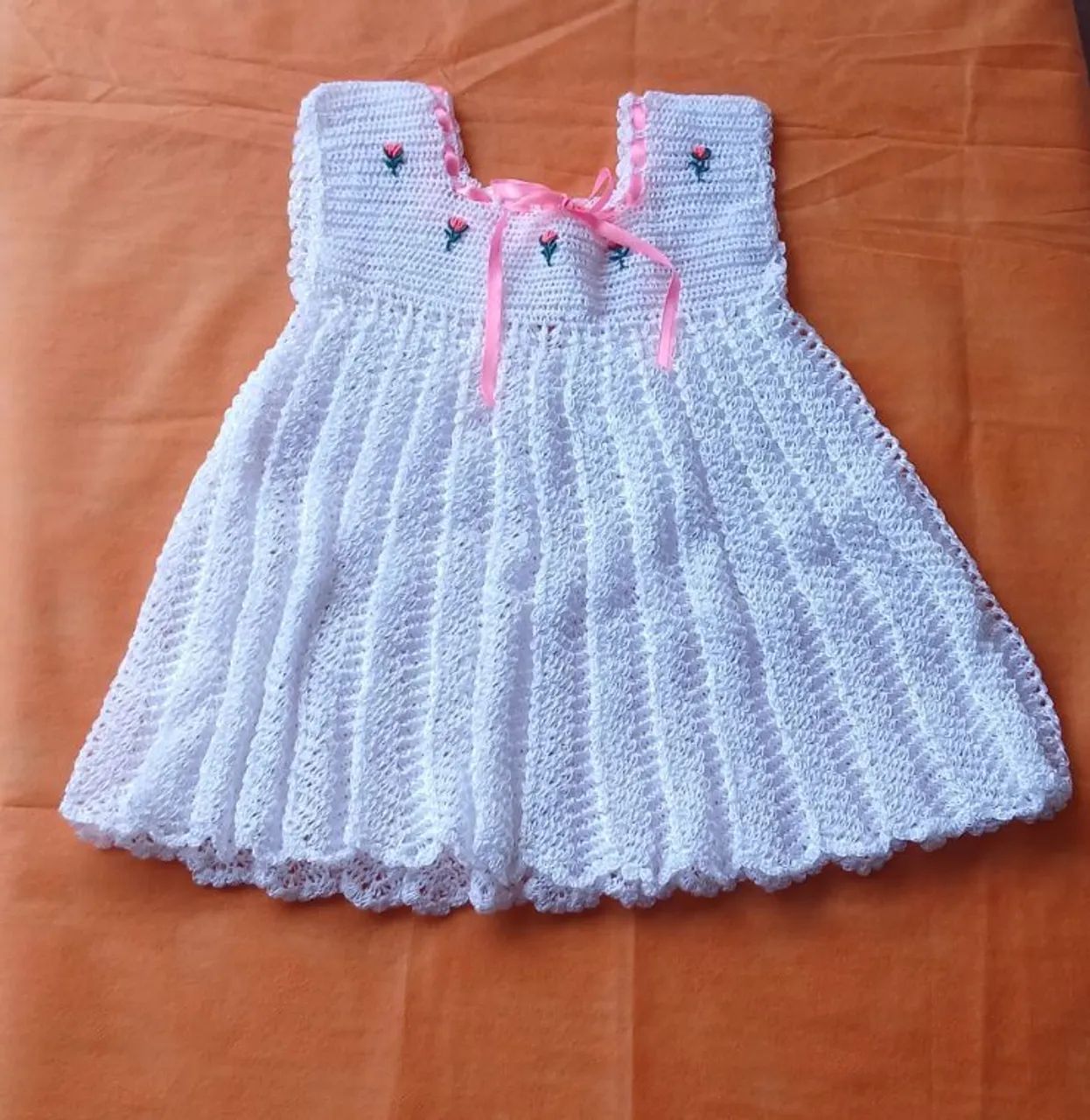 Vestido em Crochê até 3 Anos - Foto 2
