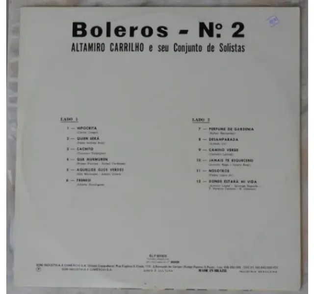 Altamiro Carrilho-LP 1968-Boleros em Desfile-vol.2 - Foto 2