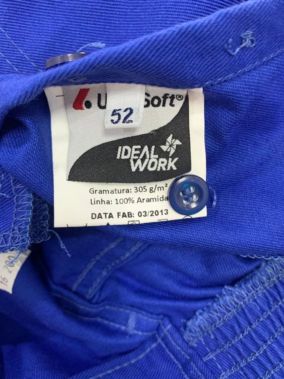 Uniforme Calça e Camisa Azul Eletricista Antichamas  - Foto 2