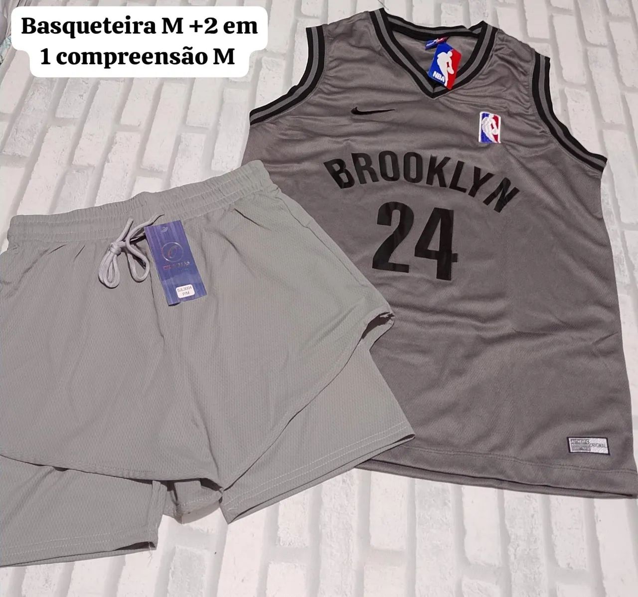 short compreensão e regata basqueteira