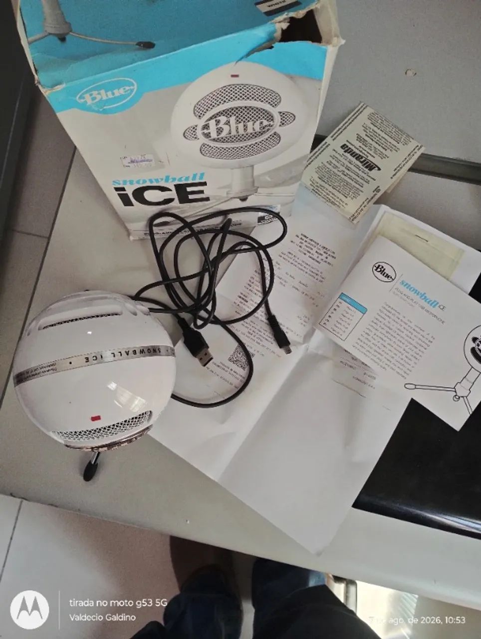 Microfone Blue Snowball iCE, cápsula condensador - Foto 2
